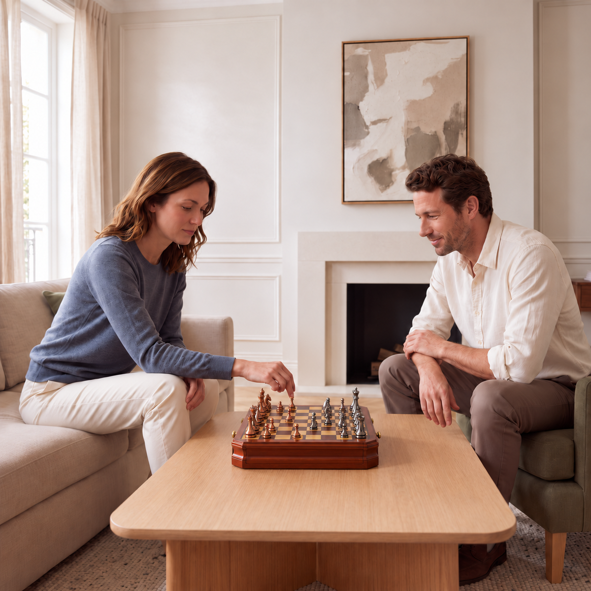 The Regent - Échiquier en bois d'acajou